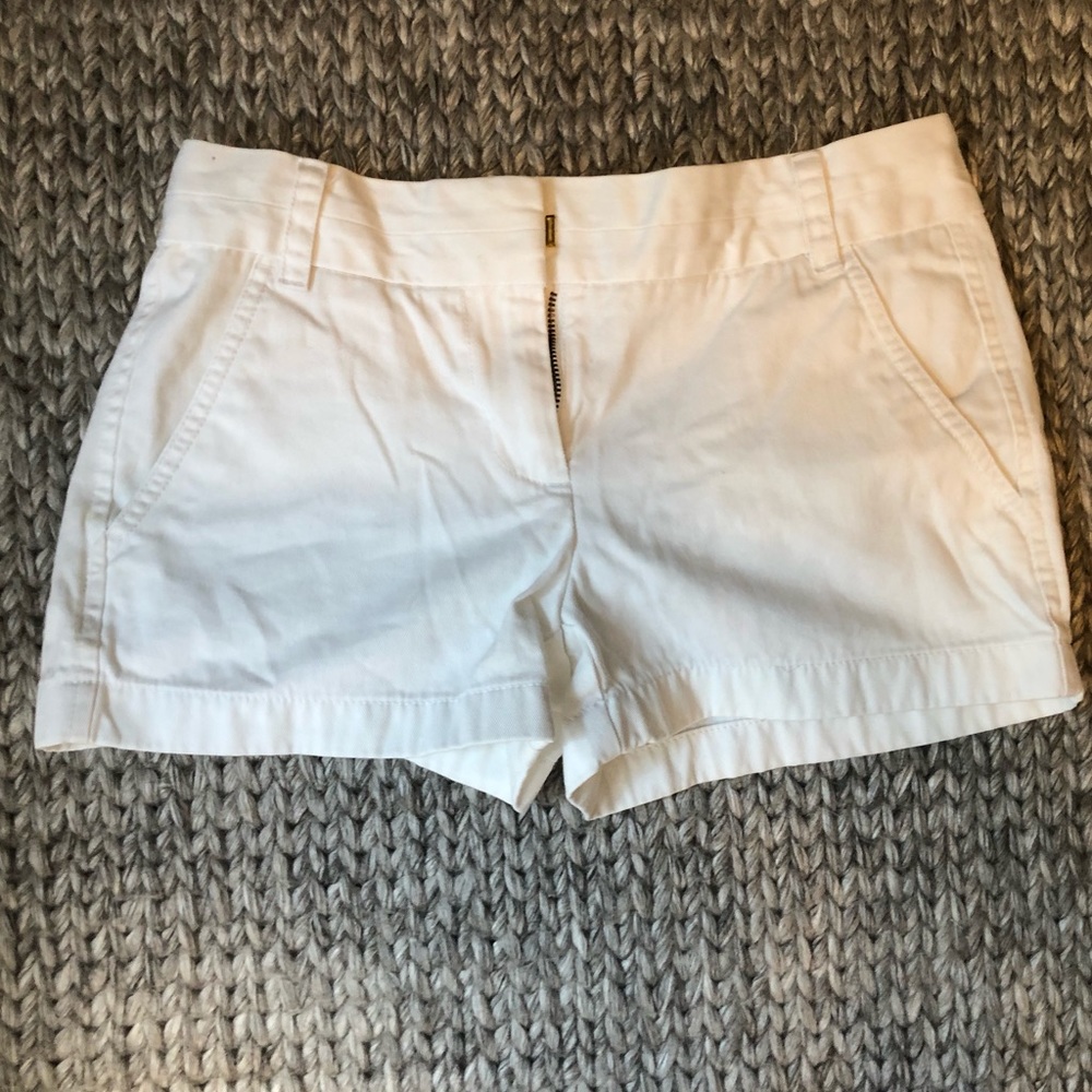 White Jcrew shorts